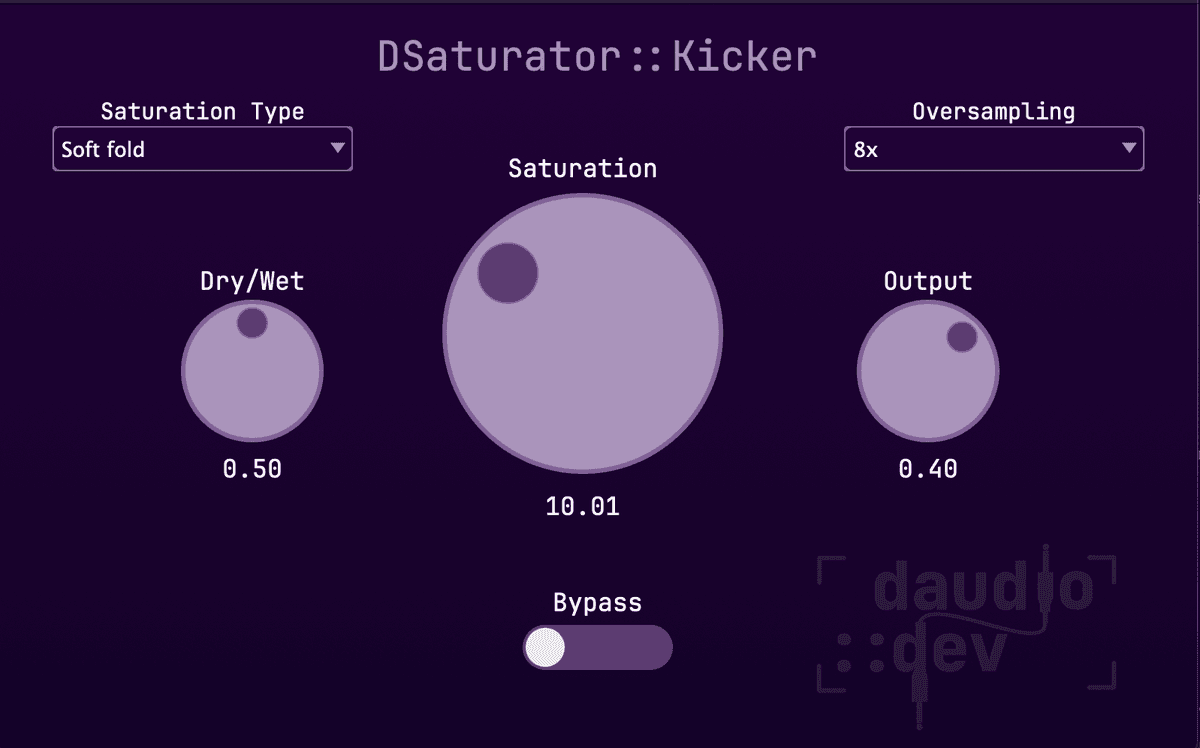 DSaturator plugin screenshot
