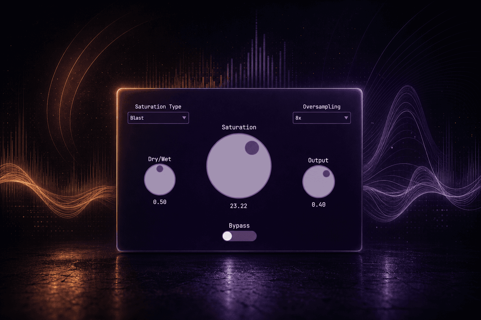 DSaturator Saturation Plugin interface